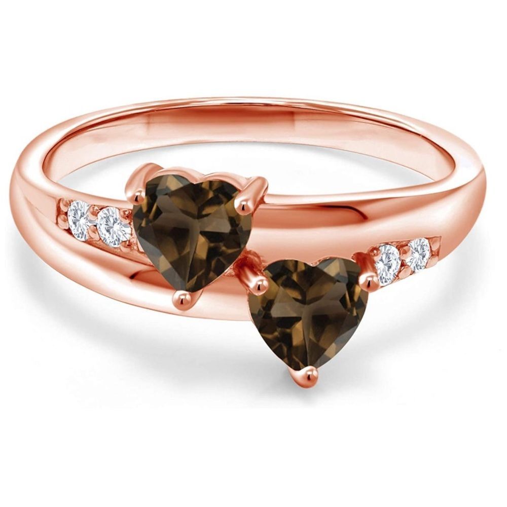 Chocolate Champagne Diamonds Ring